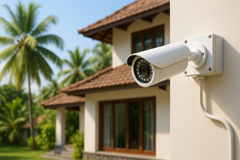 CCTV camera installed in Kochi residential apartment