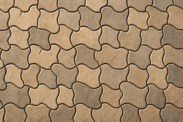 Garden paving tiles installation in Ernakulam