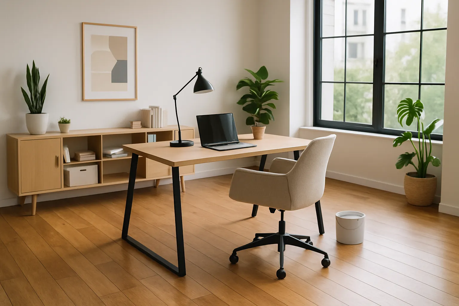 Laminate wooden flooring installation in Kochi home